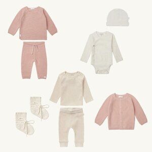 NWT - Winter organic wardrobe for baby girl 0-6 months